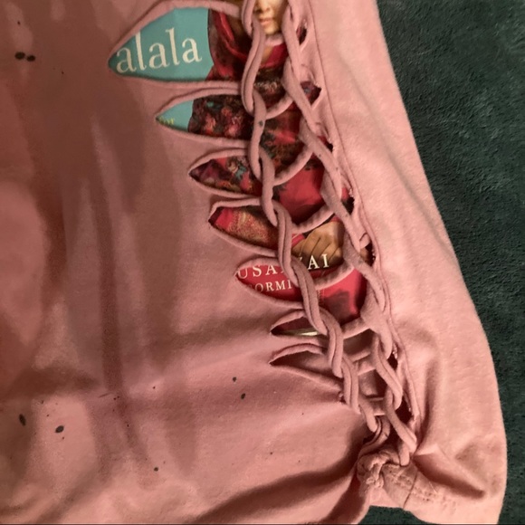 RARE OOAK Hello Kitty Pink Punk Small Laced Top - Picture 11 of 11